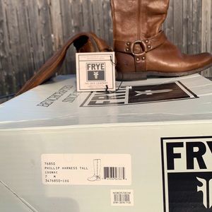 Frye boots with zipper on back of boot size 7 M